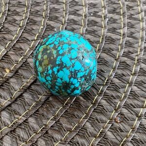 Spider Web Turquoise Bead 100mm